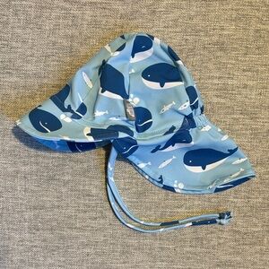 Whale Adventure Sun Hat for Kids - Blue
